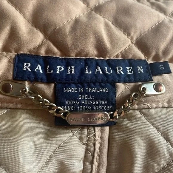 Ralph Lauren Warm Beige Quilted Fall Jacket - Size S 🍂🍁 - Picture 2 of 11